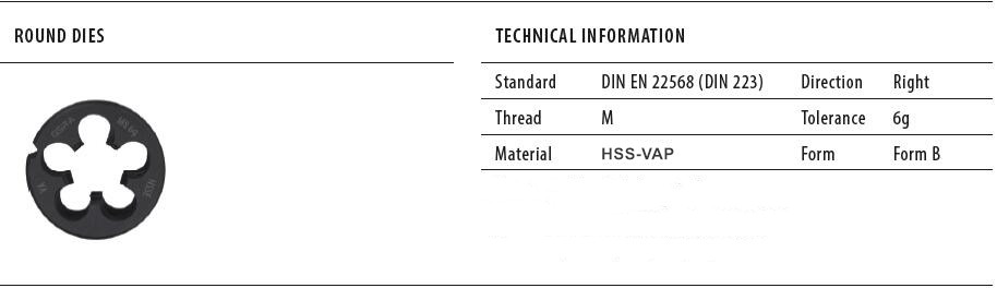 Vaporized Nitriding HSS Round Die