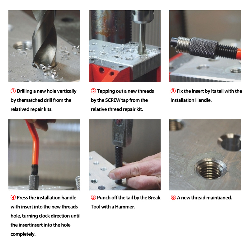Helicoil Stainless Steel Thread Repair Insert Assortment Kit