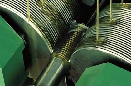 Thread rolling in HSS tap production