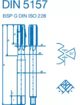 DIN5157 Hand Tap Set