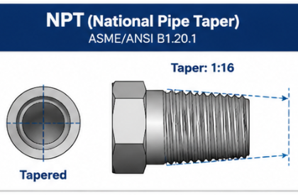 The Difference for NPT and BSPT Threads